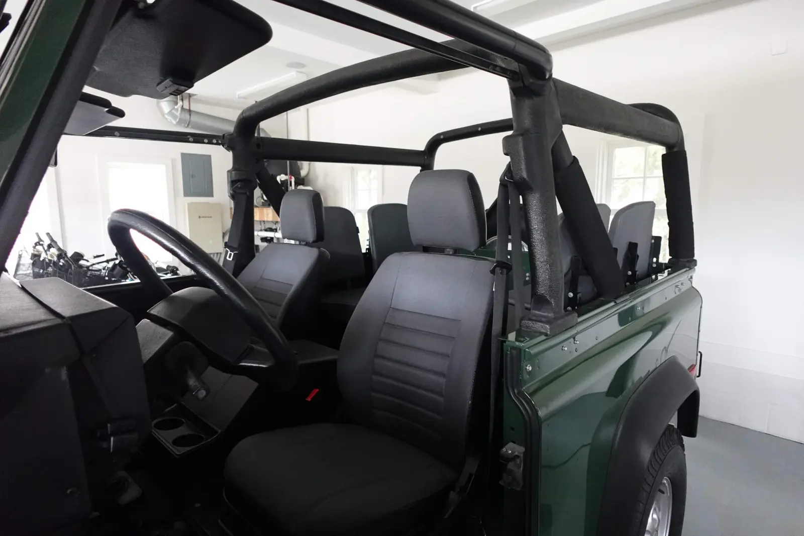 Land Rover Defender cabin and roll cage