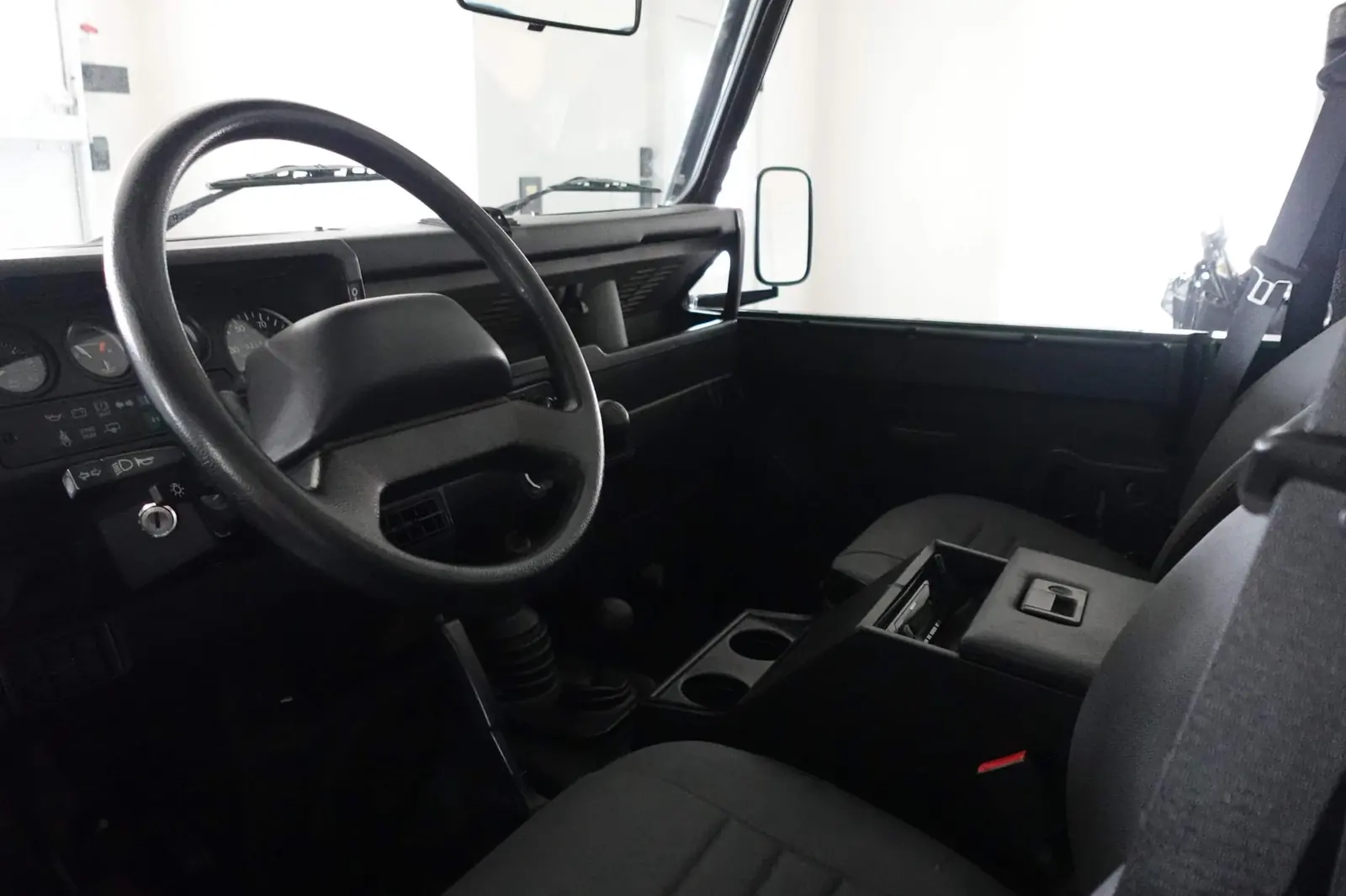 Land Rover Defender dashboard and seats