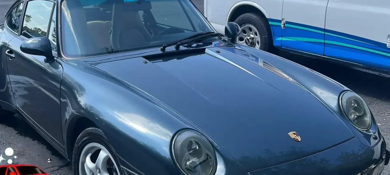 After: Porsche 993 with restored depth and gloss
